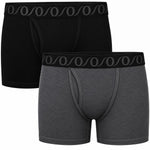 RodeoH Classic Top Loading Packing Boxer Helix 2 pack in Black and Gray