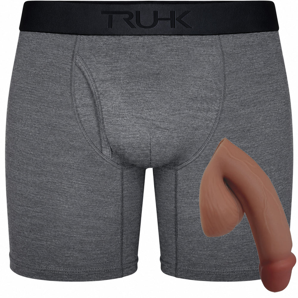 TRUHK Gray Classic Boxer with Vector silicone packer in Mocha