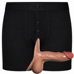 TRUHK Black Button Fly Boxer with SoReal Ultimate STP in Caramel
