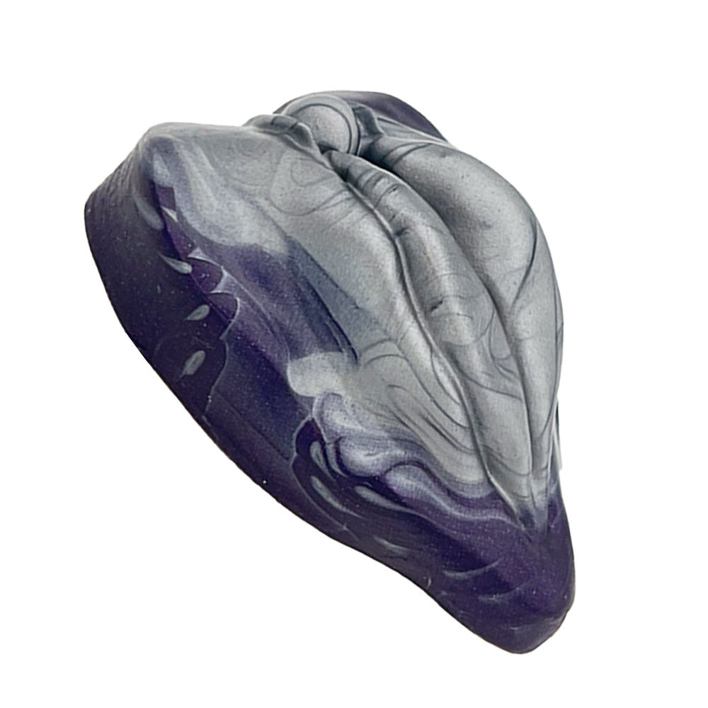 LaBae - Silicone Heart Labia Grinder - Iron to Nebula Purple