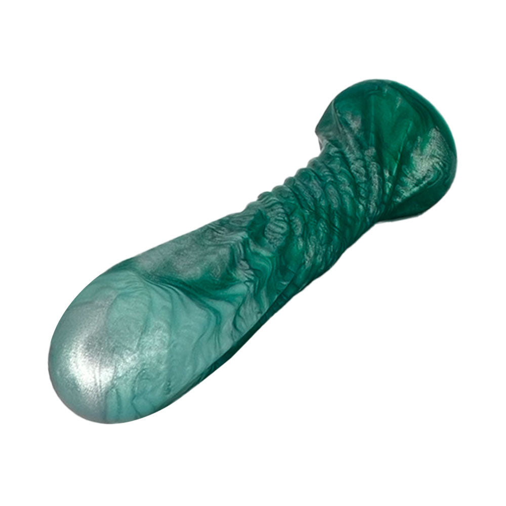 6.75" Helios - Silicone Dildo by Uberrime - Pearl Emerald