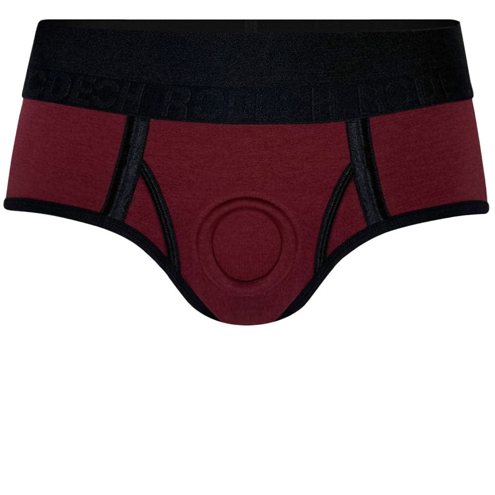 Limited Brief+ - 2" O-Ring - Claret & Black - PLUS SIZE