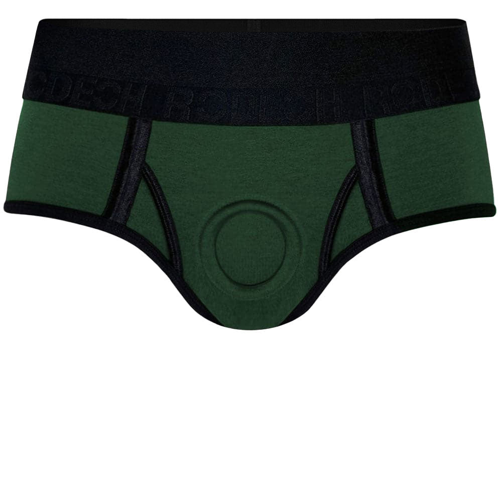 Limited Brief+ - 2" O-Ring - Hunter Green & Black - PLUS SIZE
