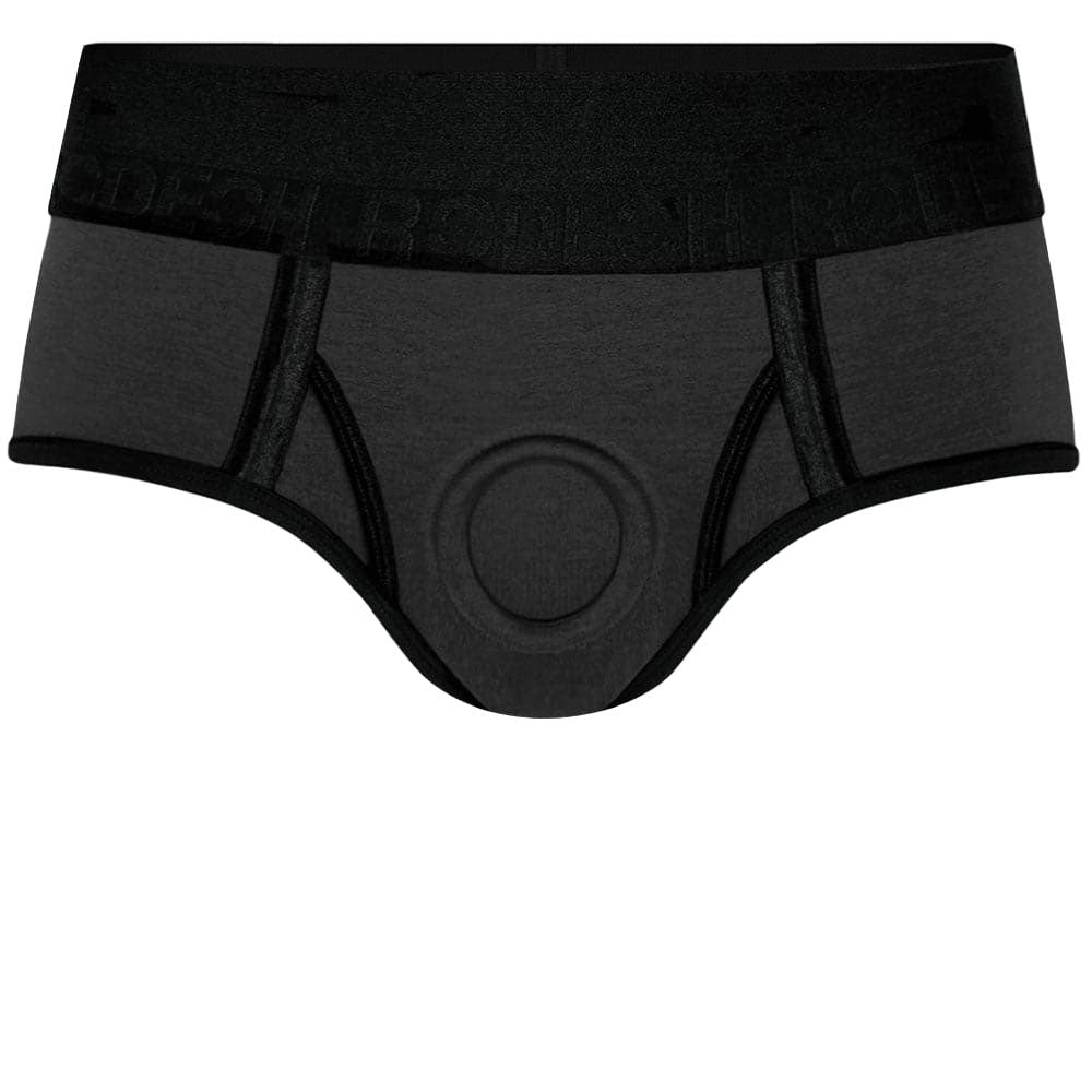 Limited Brief+ - 2" O-Ring - Gray & Black - PLUS SIZE