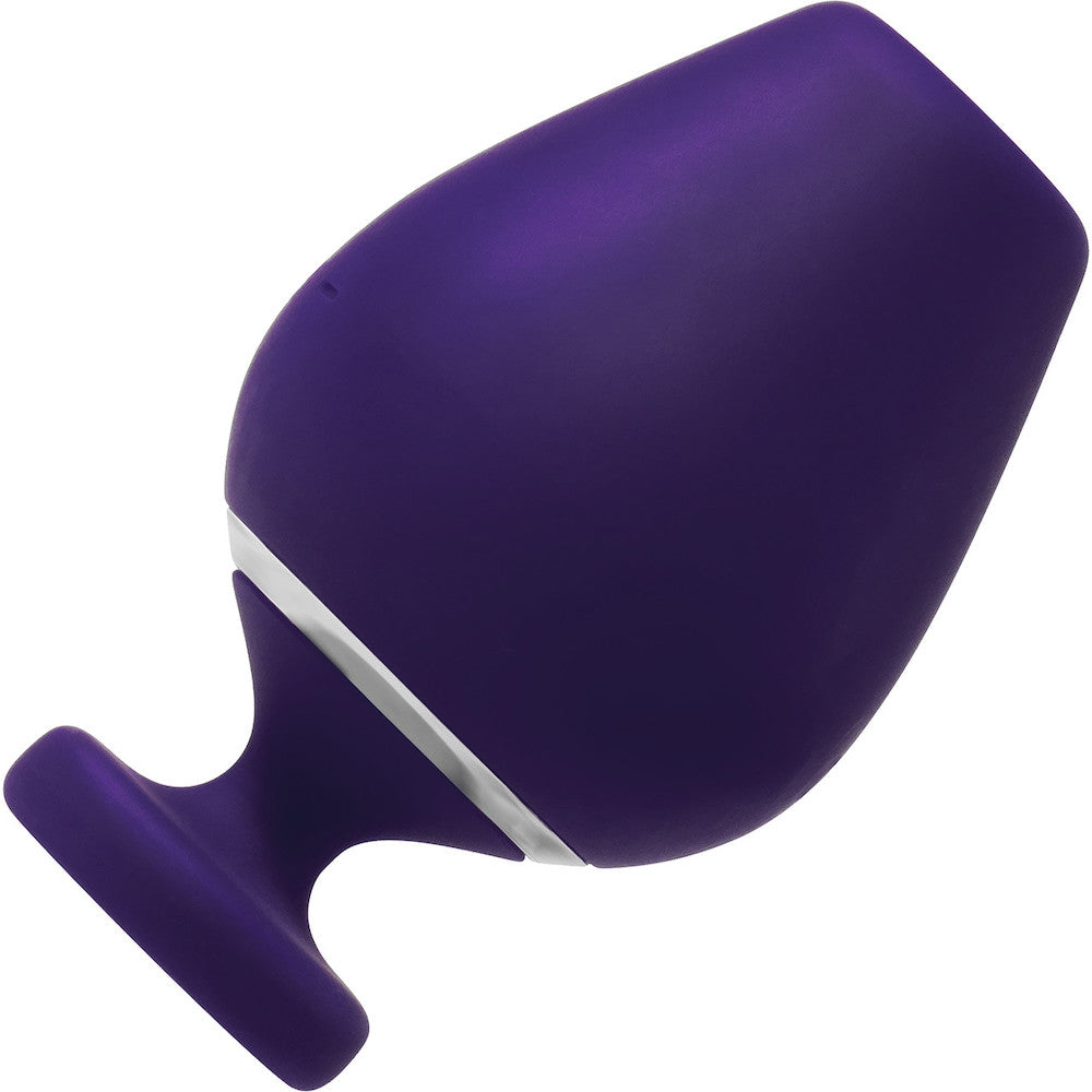 Vino Silicone Rechargeable Sonic Clitoral Vibrator - Deep Purple