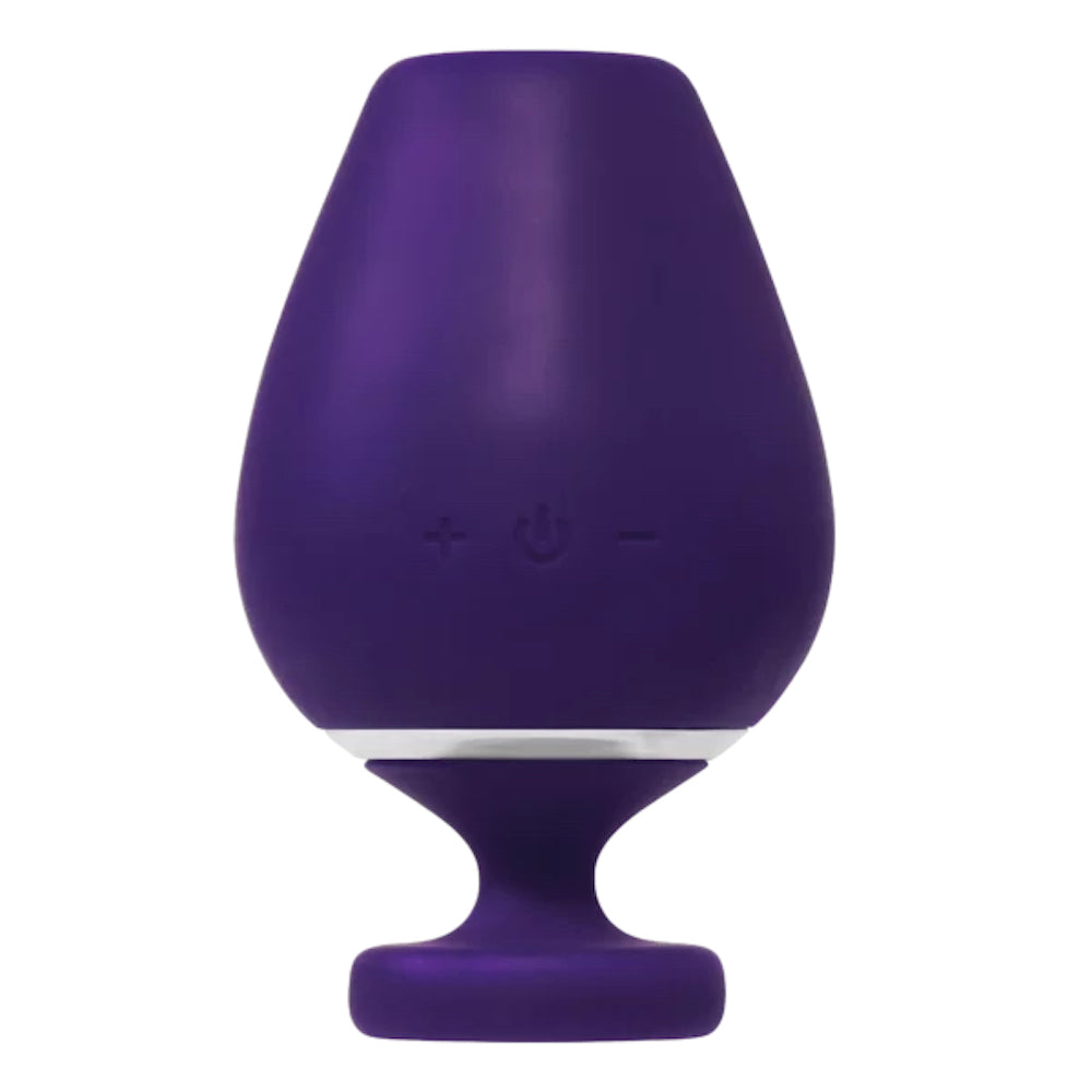 Vino Silicone Rechargeable Sonic Clitoral Vibrator - Deep Purple