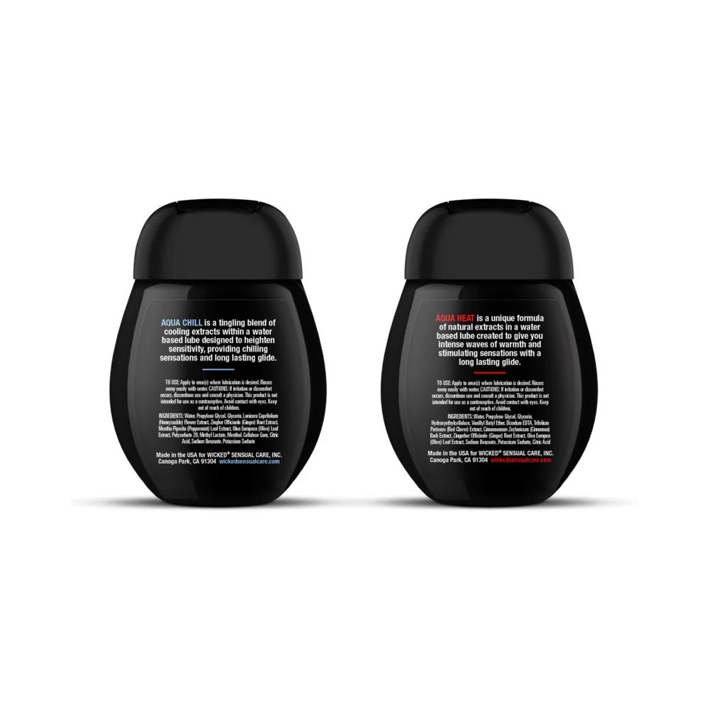 Sensation Kit - Heat + Chill - Warming & Cooling Water Based Lubricant Duo Set