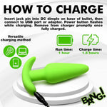 XR Bang! Remote Control Silicone Glow in the dark Butt Plug