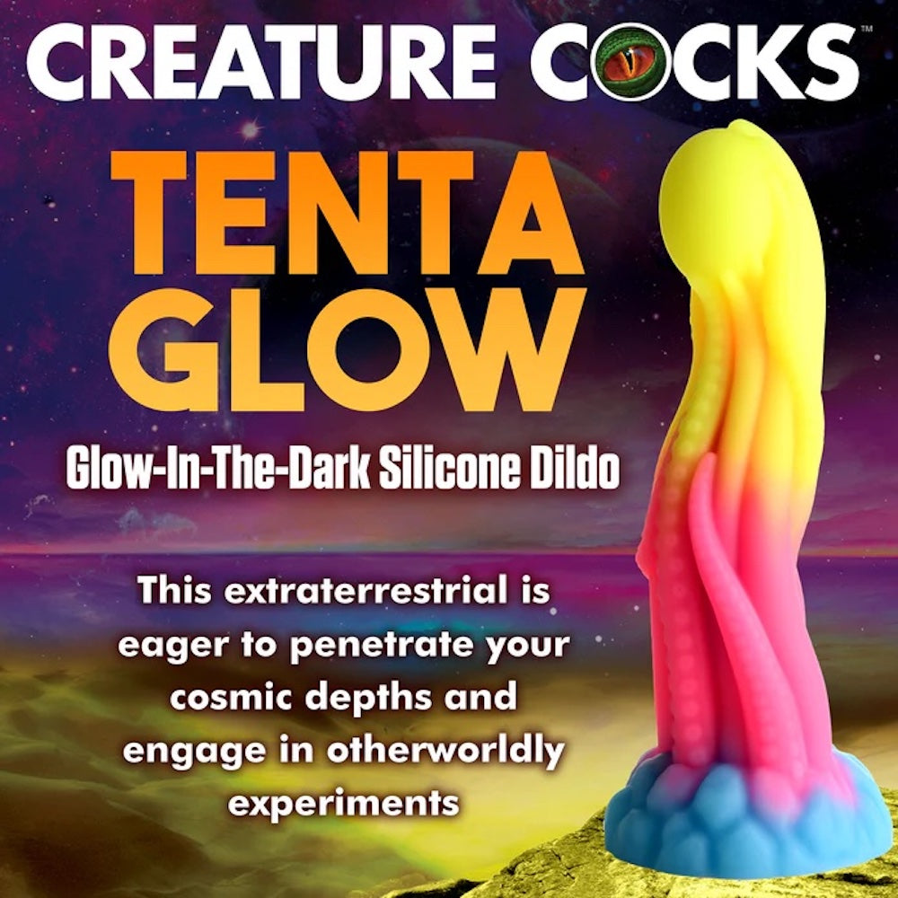 XR Creature Cocks Tenta-Glow Glow in the dark silicone dildo