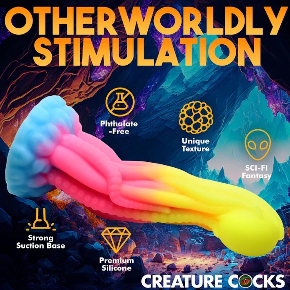 XR Creature Cocks Tenta-Glow Glow in the dark silicone dildo