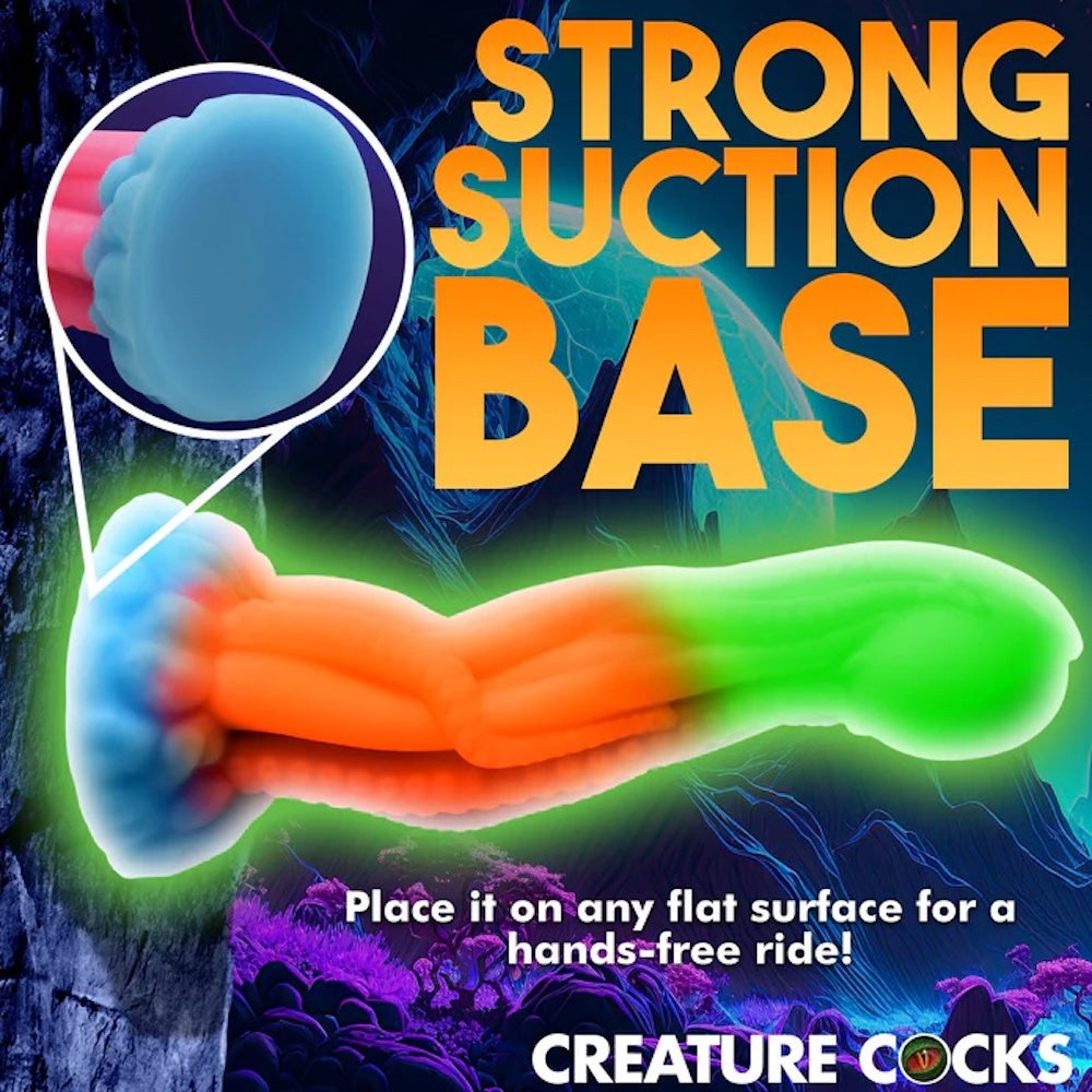 XR Creature Cocks Tenta-Glow Glow in the dark silicone dildo