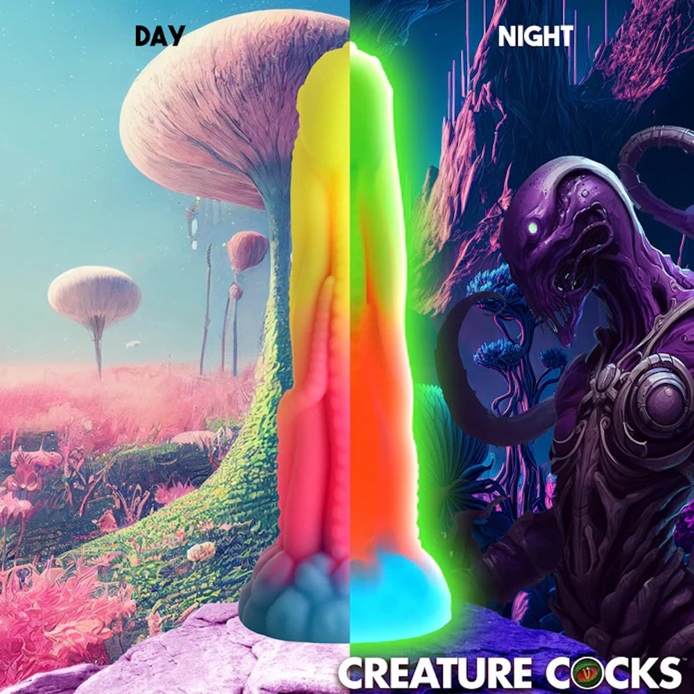 XR Creature Cocks Tenta-Glow Glow in the dark silicone dildo