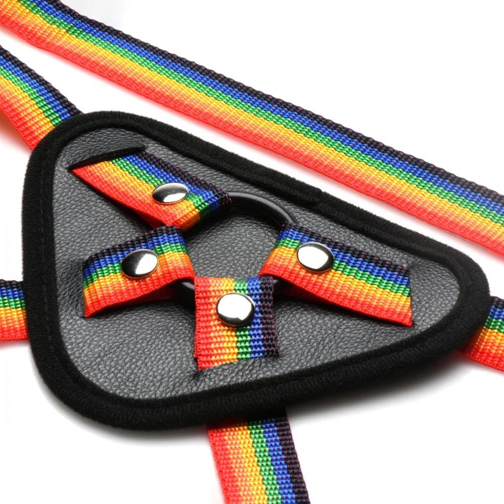 XR StrapU Ride Te Rainbow Strap on Harness