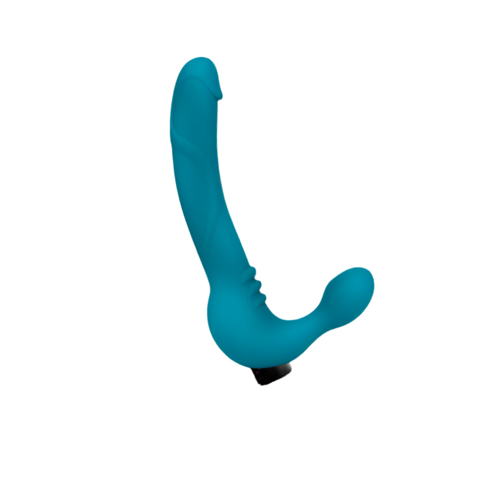 Luna Strapless Strap On Silicone Vibrating Dildo by Temptasia
