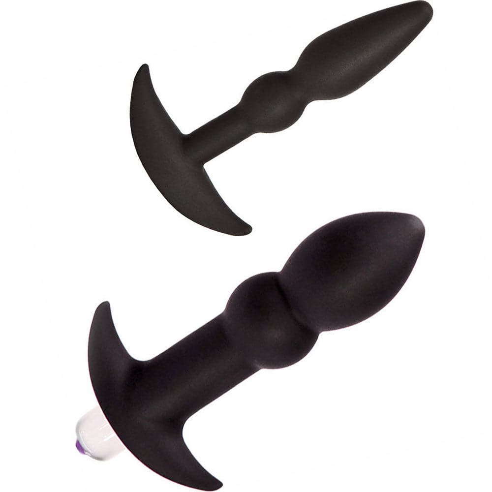 Perfect Plug Kit Silicone Butt Plugs by Tantus - Black