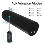 10X Black Bullet Vibe - Magnetic Rechargeable - RodeoH