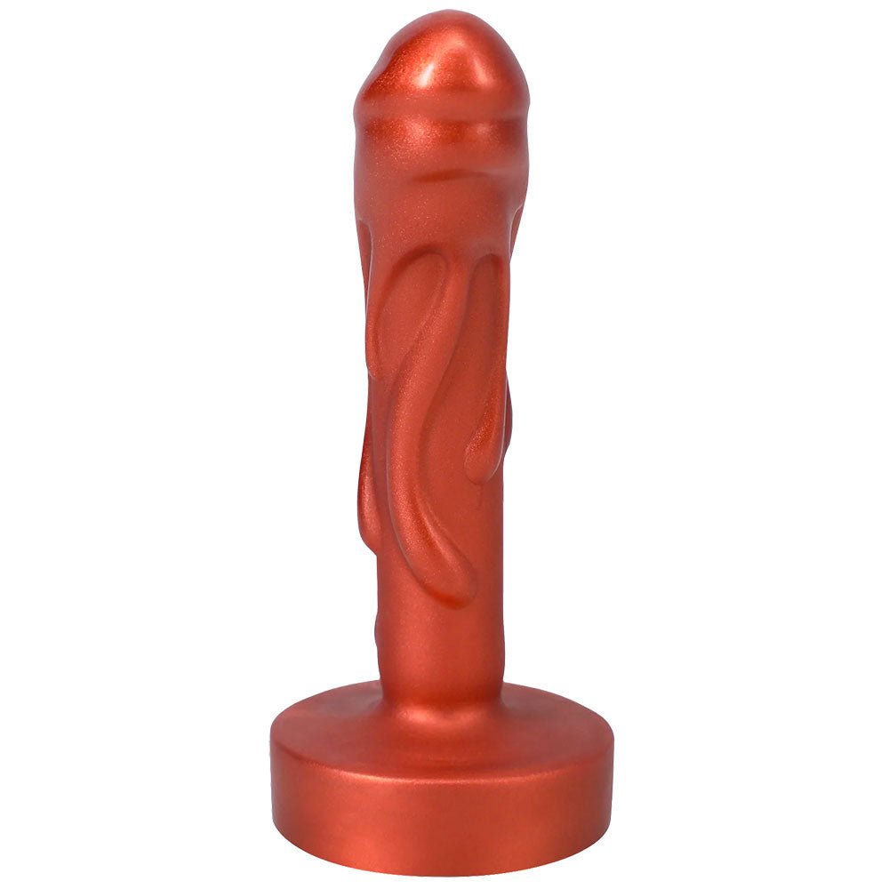 4.5" Mini Magma Silicone Dildo - Copper - RodeoH