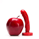 4.5" Mini Magma Silicone Dildo - Crimson Red - RodeoH