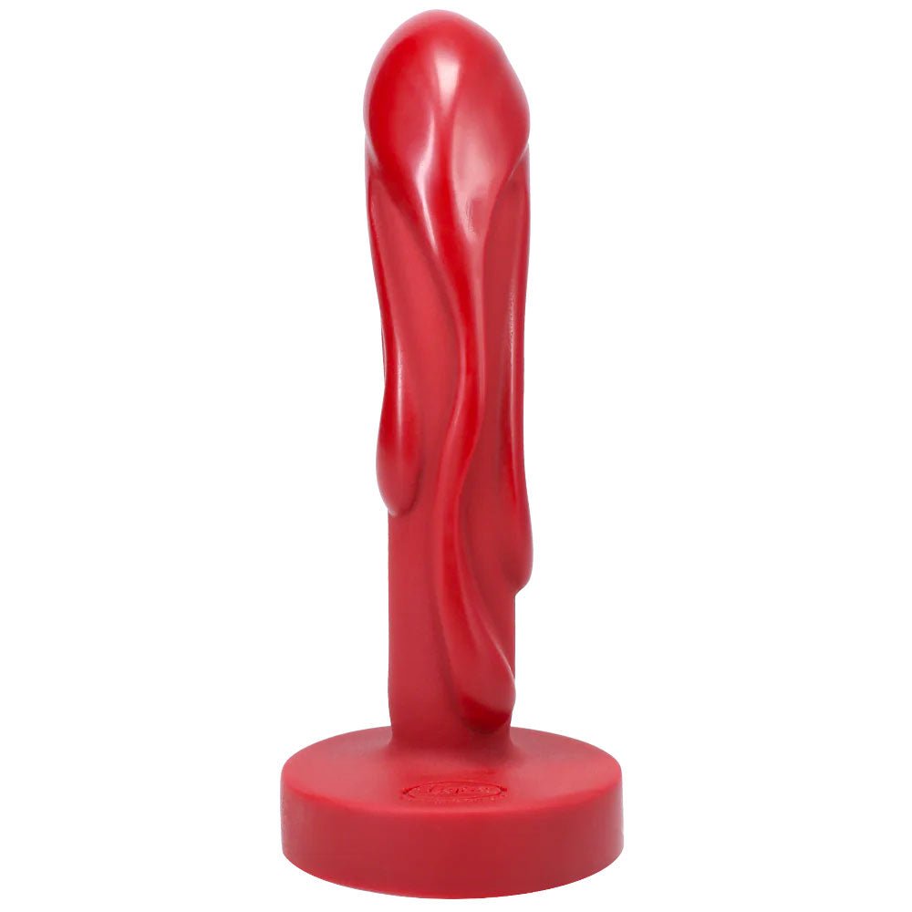 4.5" Mini Magma Silicone Dildo - Crimson Red - RodeoH