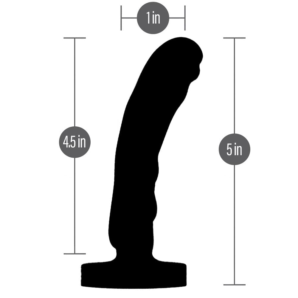 4.5" Mini Magma Silicone Dildo - Crimson Red - RodeoH