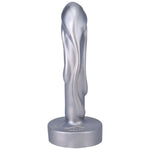 4.5" Mini Magma Silicone Dildo - Silver - RodeoH