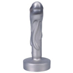 4.5" Mini Magma Silicone Dildo - Silver - RodeoH