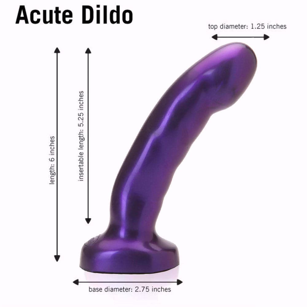 5" Acute Silicone Dildo - Purple - RodeoH