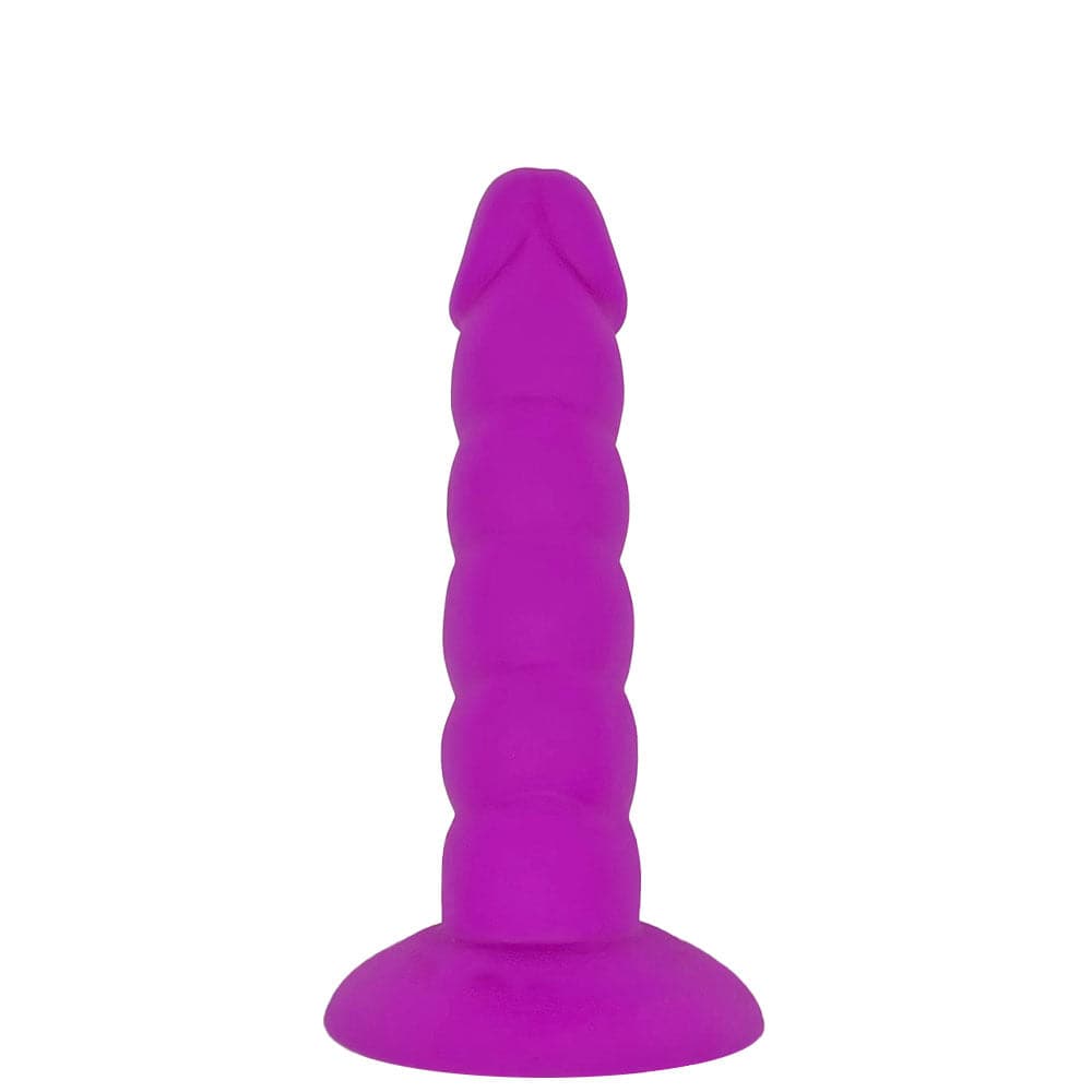 5" Loli Suction Cup Silicone Dildo - Purple - RodeoH