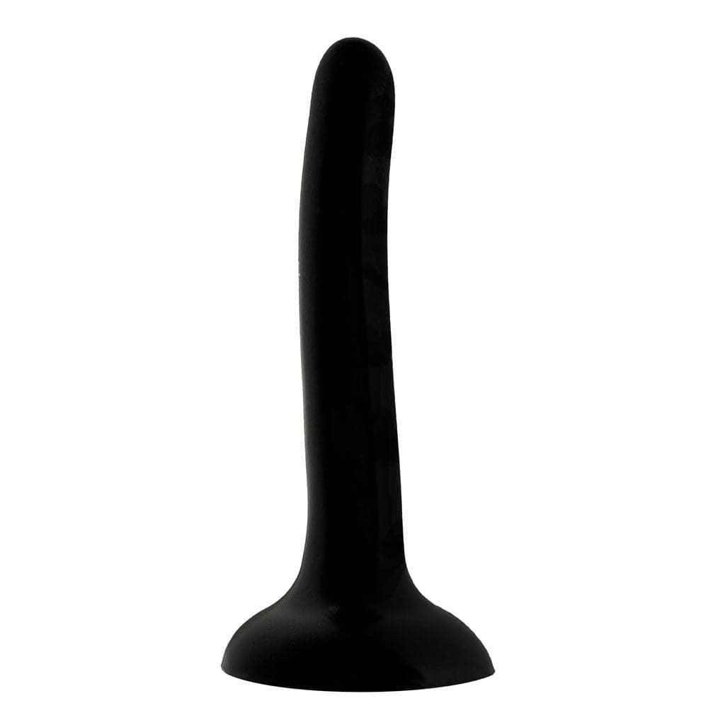 5" Peg Silicone Dildo - Black - RodeoH