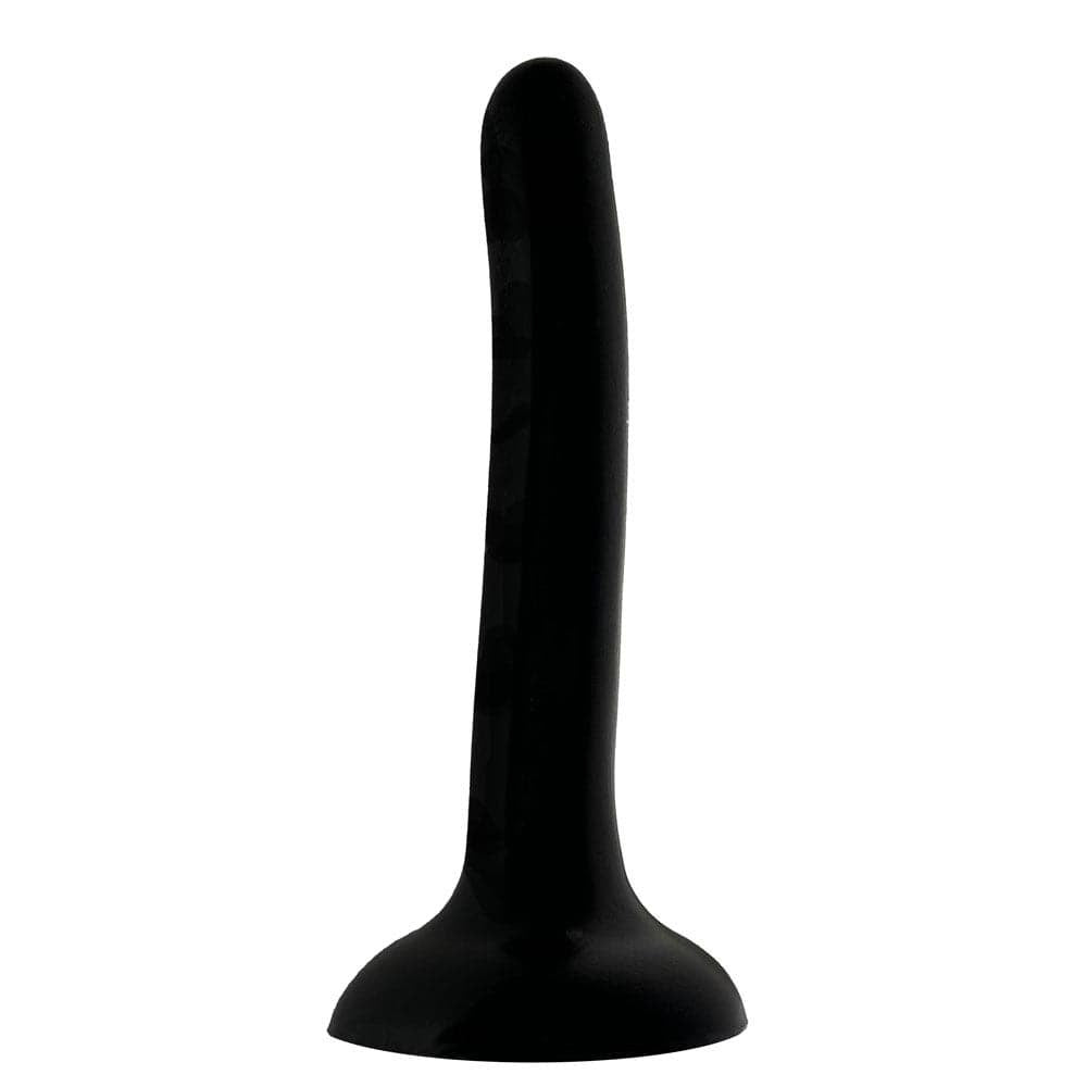 5" Peg Silicone Dildo - Black - RodeoH