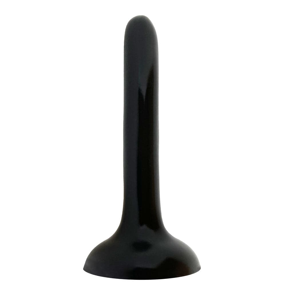 5" Peg Silicone Dildo - Black - RodeoH