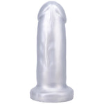 5" They/Them Silicone Dildo - Silver - RodeoH
