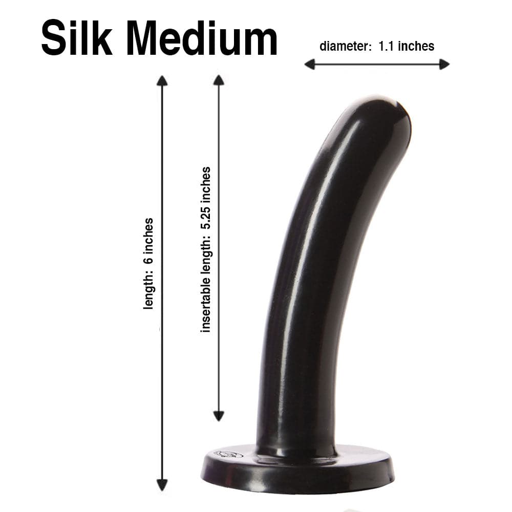 5.25" Silk Silicone Dildo - Medium - RodeoH