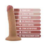 5.5" Blush Dr. Skin Silicone Dr. Lucas Dildo - Mocha - RodeoH