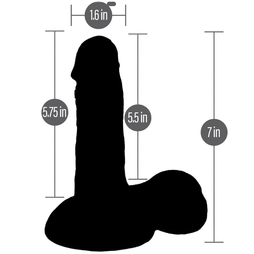 5.75" SoReal Silicone Dual Density Dildo with Movable Balls - RodeoH