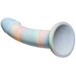 6" Cloud Nine Suction Cup Silicone Dildo - Blue Swirl - RodeoH