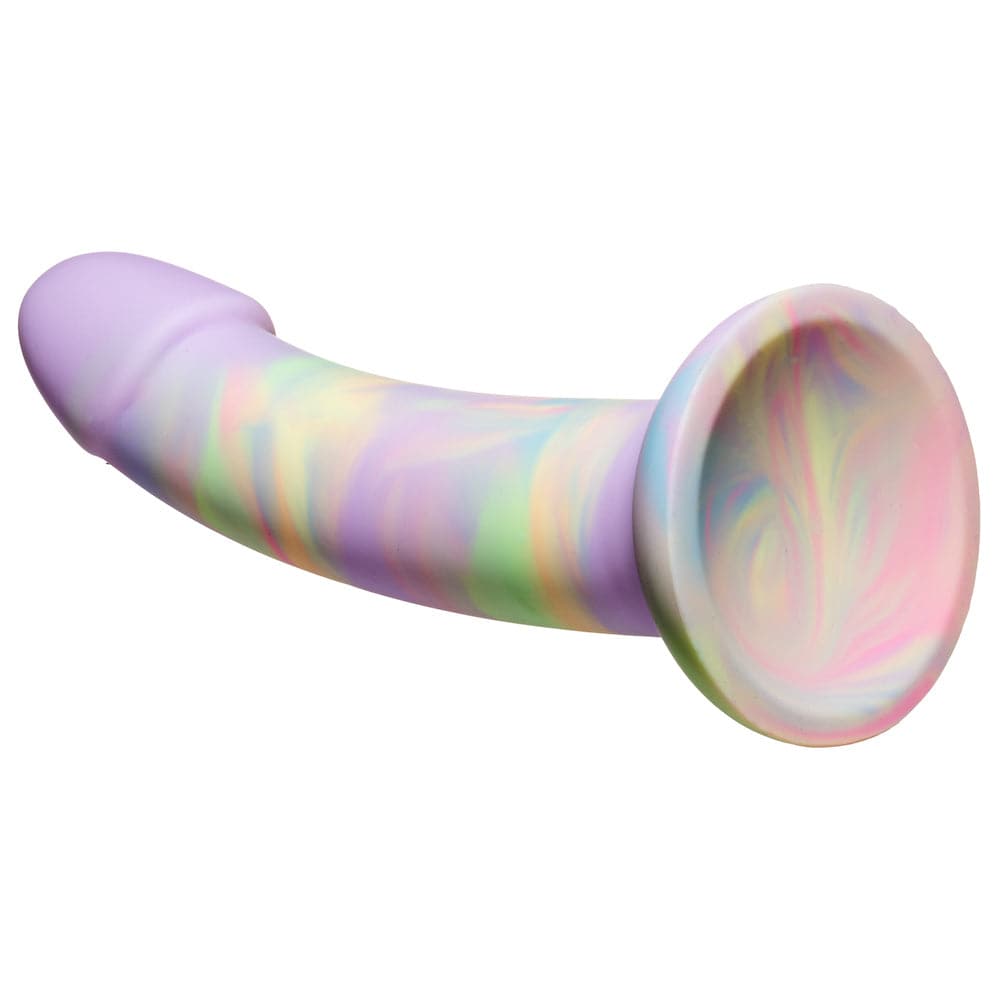 6" Cloud Nine Suction Cup Silicone Dildo - Lilac Swirl - RodeoH