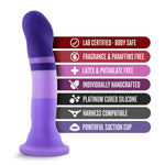 6" D2 Purple Rain Silicone Dildo - RodeoH