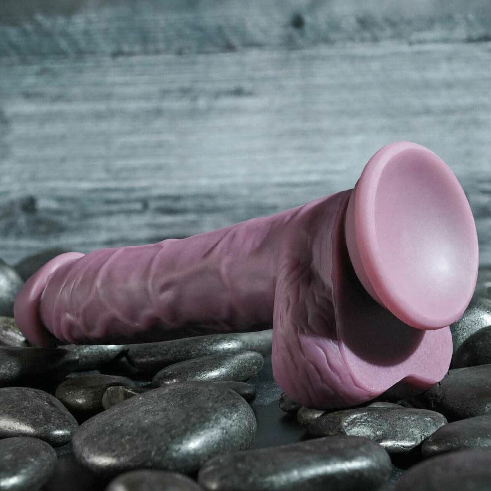 6" Gender X Sweet Tart Color Changing Silicone Dildo - Pink to Purple - RodeoH