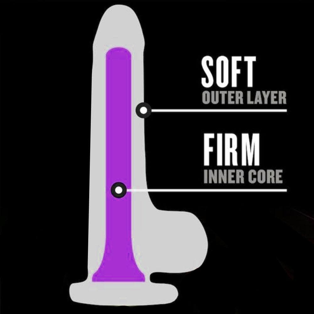 6" Lo-Fi - Dual Density Silicone Suction Cup Dildo - Purple - RodeoH