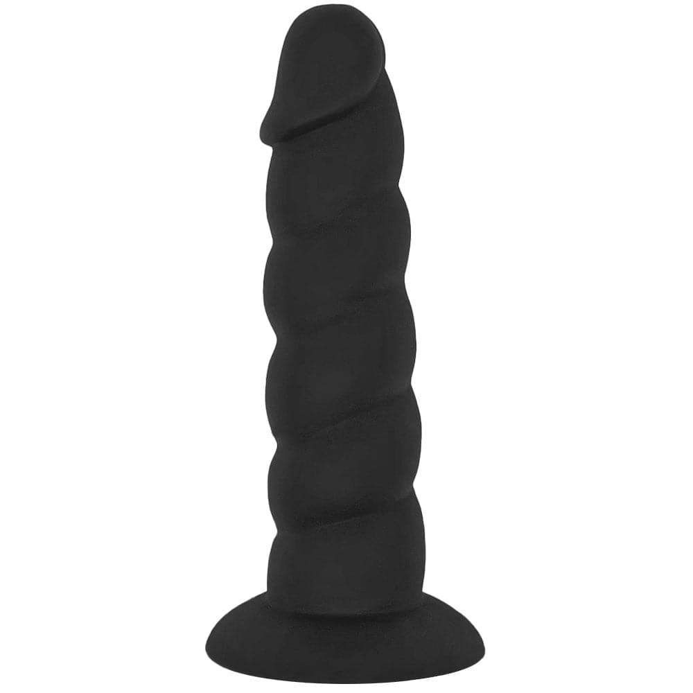 6" Loli Suction Cup Silicone Dildo - Black - RodeoH