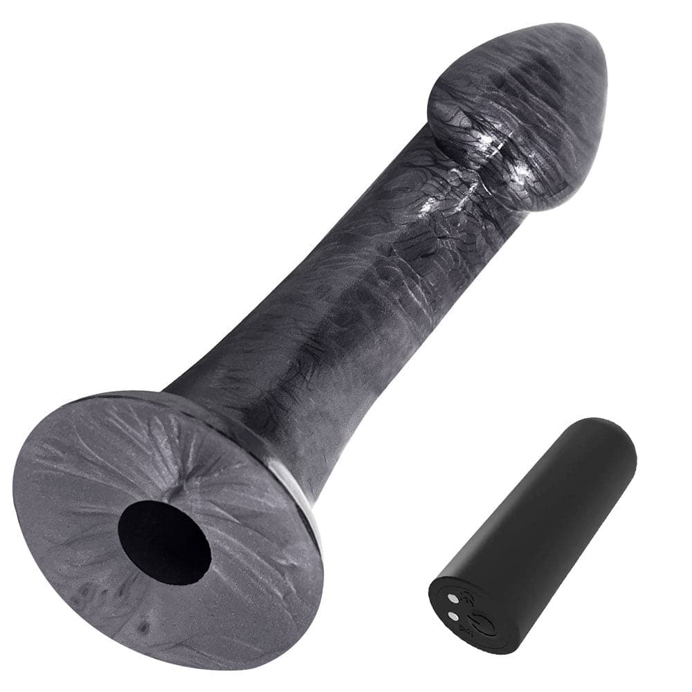 6" Spark Super Soft Rechargeable Vibe Dildo - Pearlescent - RodeoH