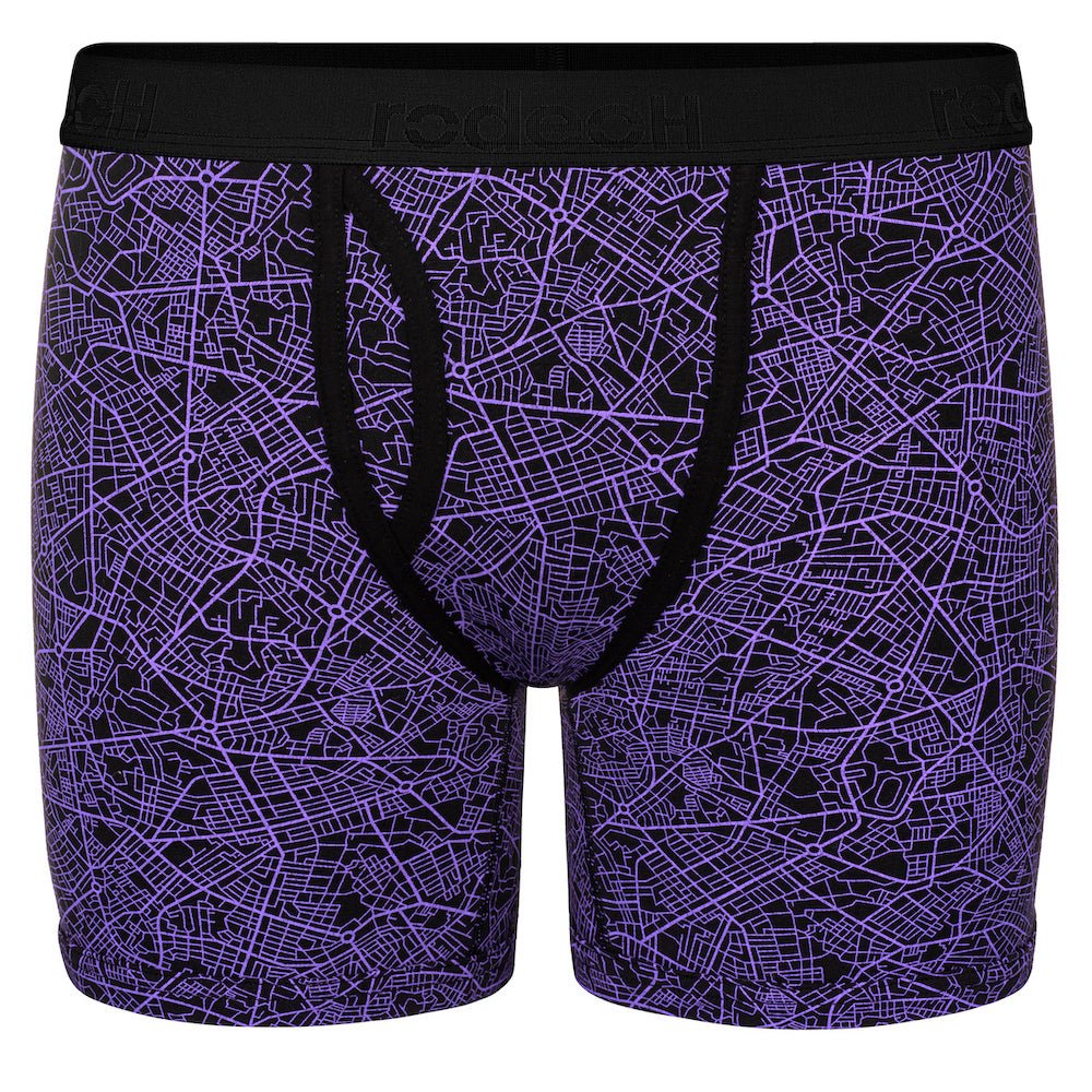 Geometric Purple Top Loading Boxer Packing Underwear FTM | RodeoH