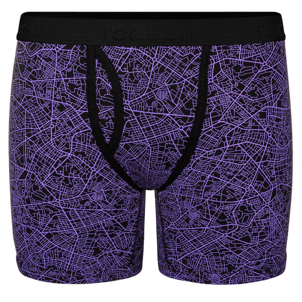 Geometric Purple Top Loading Boxer Packing Underwear FTM