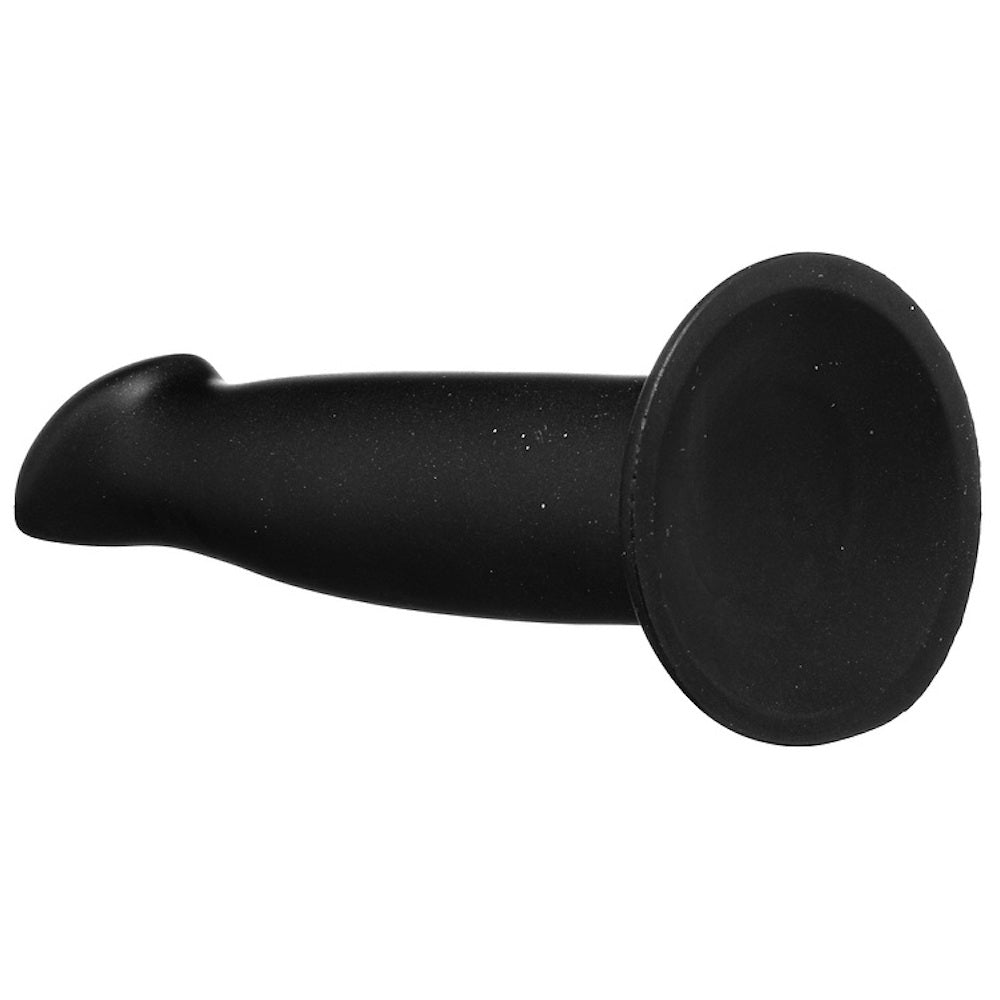 6.25" Hollis G-Spot Silicone Dildo - Pearlescent Black - RodeoH