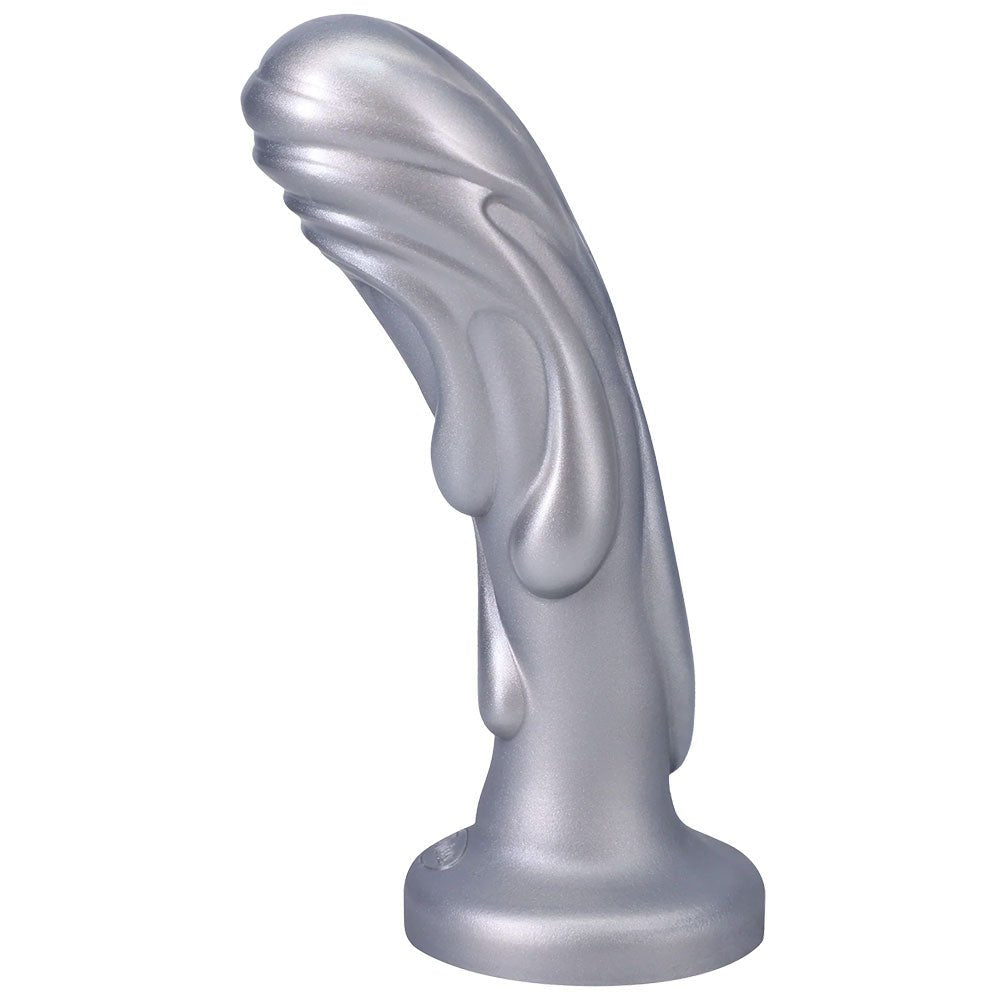 6.25" Magma Silicone Dildo - Silver - RodeoH