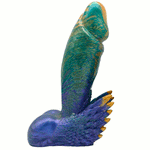 6.5" Fascinus Winged Phallus - Silicone Dildo - OG Peacock II - RodeoH