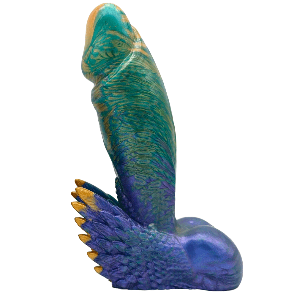 6.5" Fascinus Winged Phallus - Silicone Dildo - OG Peacock II - RodeoH