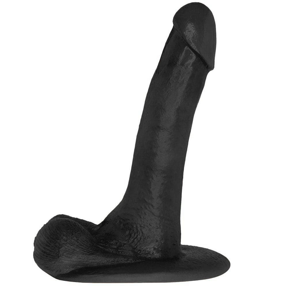 6.5" Hyper Realistic Silicone Dildo - Black - RodeoH