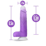 6.5" Neo Elite Encore Vibrating Remote Control Silicone Dildo - Purple Ombre - RodeoH